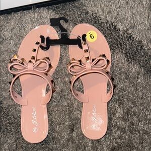 J.Mark Pink Bow 🎀 & Stud Sandals